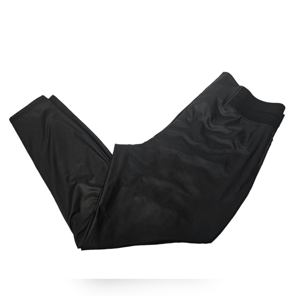 Simply Vera Wang Black Faux Leather High‎ Waisted Leggings Size 1X Women's - Picture 1 of 10